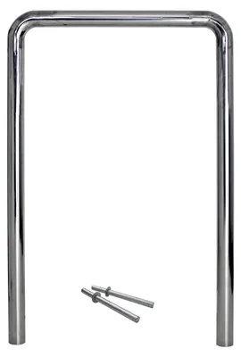 Produktbild von Fahrradanlehnbügel 118 x 78 cm Edelstahl Ø 60 mm Typ U Einbetonieren Fahrradständer Parker Typ U