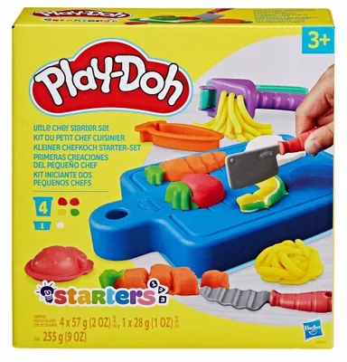 Obrázok produktu pre Play-Doh Štartovací balíček Little Chef, 3 rok / roky, Akrylonitrilbutadienstyren (ABS), Polypropylén (PP), Polyetylen, 19 kusov