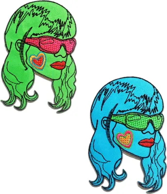 Produktbild von Sassy Girl Fashion - Aufnäher, Bügelbild, Aufbügler, Applikationen, Patches, Flicken, Zum Aufbügeln, Größe: 8.7 x 12.9 cm