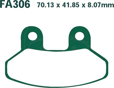 Produktbild von Bremsbeläge Vorderrad für SYM EuroMX 125 Baujahr 2005-2006 Bremsklotz von EBC - Neu