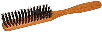 Produktbild von Haarbürste 5-reihig, helles Holz mit Wildschweinborsten