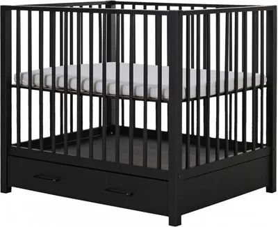 Produktbild von Europe Baby Robin II Laufstall mit Schublade - Matt Schwarz