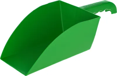 Produktbild von Futterschaufel eckig, grün 1000g