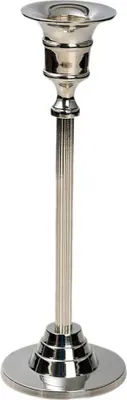 Produktbild von Stabkerzenhalter Messing Vernickelt Höhe 20cm Kerzenhalter Für Kerzen Bis Ø 2cm