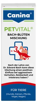 Produktbild von Canina PETVITAL Bach-Blüten No.3, Universal, Tablet, Allgemeiner Gesundheitszustand, Universal, Flasche, 10 g