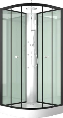 Image de Cabine de douche 85x85x225cm 1/4 de cercle - ZEENY