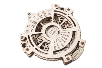 Image de Ugears 3D Puzzle mécanique en bois Calendrier