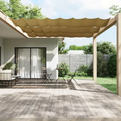 Produktbild von vidaXL Senkrechtmarkise Beige 140x1000 cm Oxford-Gewebe