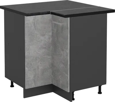Produktbild von Eckunterschrank Vicco R-Line Beton 75.6 cm , AP Anthrazit, Model 53489