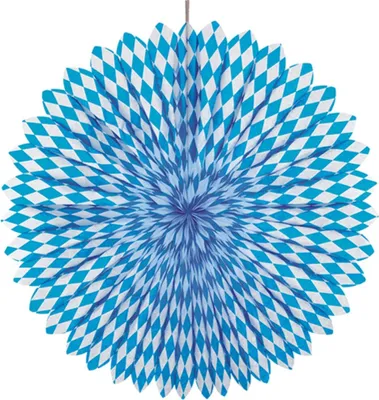 Immagine prodotto di Papstar Ventaglio decorativo blu bavarese