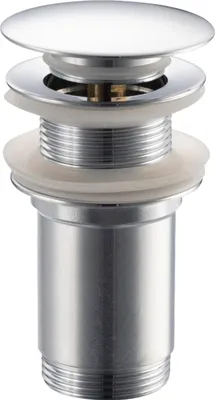 Produktbild von Balneo | Stöpsel Klick-Klack K | Universell ohne Überlauf Messing G1 1/4 silber