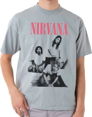 Produktbild von Nirvana T-Shirt Bathroom Photo Uni Grey M