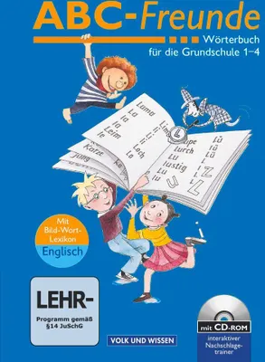 Produktbild von ABC-Freunde - Für das 1. bis 4. Schuljahr - Östliche Bundesländer - Bisherige Ausgabe. Wörterbuch mit Bild-Wort-Lexikon Englisch und CD-ROM