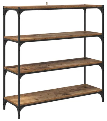 Obrázok produktu pre vidaXL Knižnica zo starého dreva 100 x 33 x 100 cm Drevený materiál