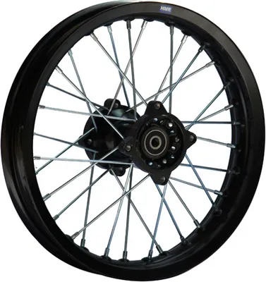 Produktbild von Stahl Felge 14 Zoll hinten schwarz 12 mm Typ2 Pit Bike Dirt Bike Cross