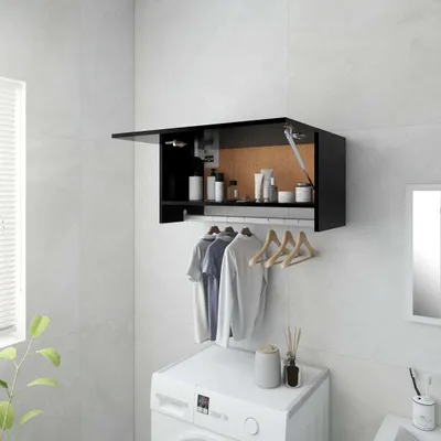 Obrázok produktu pre Prolenta Premium - Šatníková skriňa čierna 70x32,5x35 cm materiál na báze dreva