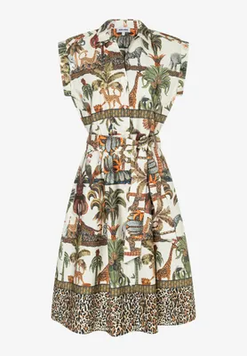 Produktbild von MORE & MORE Poplin Print Dress retro jungle pr 38