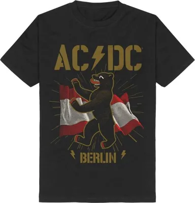 Produktbild von AC/DC T-Shirt Herren Berlin schwarz Band-Merch, Bands 100% Baumwolle L