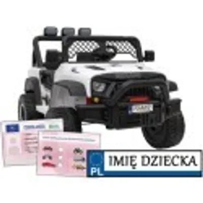 Obrázek produktu pro gEOLAND Power bateriové auto - bílé Elektrické vozidlo pro děti