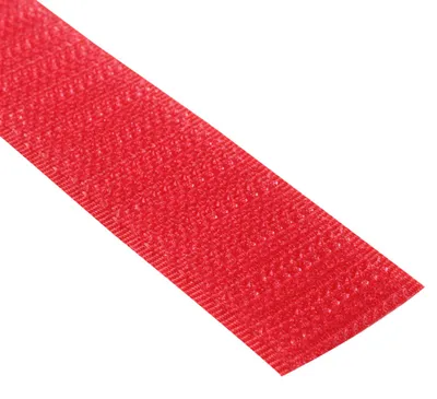 Produktbild von Klettband zum Nähen - Hakenband - Textilbefestigung - Rot 20 mm x 3 m