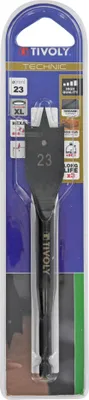 Produktbild von Holzbohrerspitze Flach D.23mm Blister - Tivoly