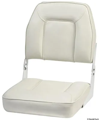 Image de Siège De Luxe avec dossier, pliable blanc, 1 pièce