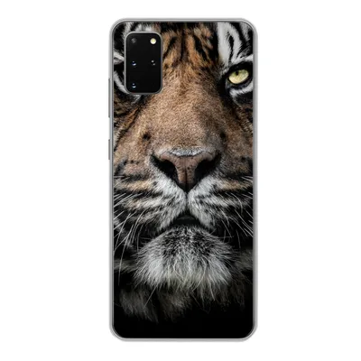 Produktbild von MuchoWow® Handyhülle Schutzhülle Hülle für Samsung Galaxy S20 Plus Tiger - Nahaufnahme - Tier Silikon Softcase Handy Hülle - Hartschale