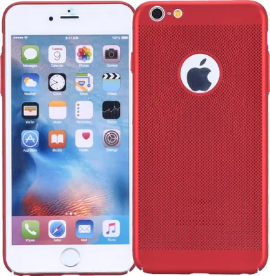 Produktbild von Handy Hülle für Apple iPhone 6 / 6s Schutzhülle Case Tasche Cover Etui Rot
