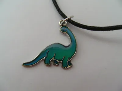 Produktbild von Stimmungskette Brachiosaurus, Dinosaurier Kette Anhänger Modeschmuck Ketten Geschenke Schmuck