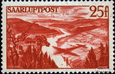 Produktbild von Briefmarken Saarland 1948 Mi 252 postfrisch Flugpostausgabe
