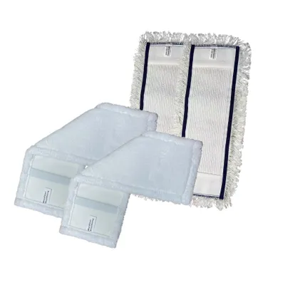 Produktbild von 4x PROFI Wischmopp Bodenwischer Wischbezug 2x Mikrofaser 2x Baumwollbezug 50cm