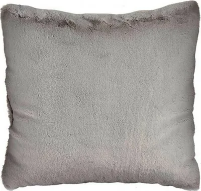 Produktbild von Gift Decor Kissen mit grauem Kunstfell (60 x 18 x 60 cm)