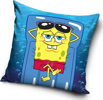 Obrázek produktu pro Povlak na polštářek Sponge Bob Na lehátku
