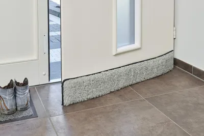 Zdjęcie produktu dla K. & N. Schurwolle, model 550, uszczelka do drzwi, szerokość 80 cm, kolor: szary