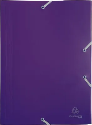 Immagine prodotto di Exacompta 55918E Cartella raccoglitrice a 3 lembi con elastico, formato DIN A4, viola