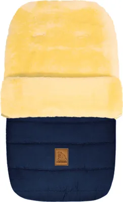 Produktbild von Heitmann Felle Lammfellfußsack Serie "Eisbärchen", Farbe: Marineblau 968MA