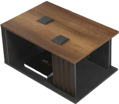 Image de Table basse avec espace de rangement Table d'appoint en bois Meubles de bureau Bureau