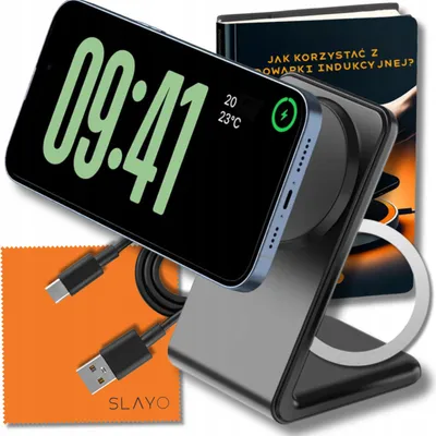Zdjęcie produktu dla Ładowarka indukcyjna na MagSafe do iPhone/AirPods Charles S10 Slayo