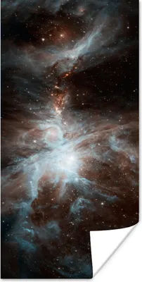 Produktbild von MuchoWow® Poster Galaxie - Planet - Sterne 60x120 cm - Wandschmuck