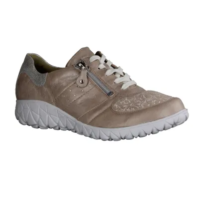 Zdjęcie produktu dla Waldläufer Havy 389H01-089 Orthotritt damskie, niskie buty, morela, skóra/rozciągliwość - buty damskie, wygodne sznurowane buty, wielokolorowe, skóra/tekstylia (bronc karenstretch/bufa)