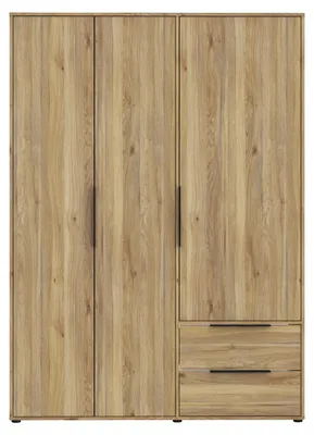 Productafbeelding van Furniture24 Garderobekast Orkney Okys831-D108, kast 144,4 x 200,1 x 59 cm, Mauvella eikenhout, draaideuren