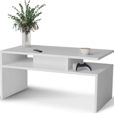 Produktbild von Meble Pitus Couchtisch ST4 90x50 cm rechteckig – Weiß
