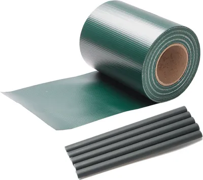 Obrázek produktu pro Aopunly pásy soukromí PVC dvojité pletivo plot větrný zábrana 2 role á 35m x 19cm zelená