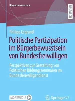 Zdjęcie produktu dla Politische Partizipation im Bürgerbewusstsein von Bundesfreiwilligen
