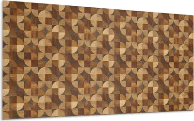 Produktbild von Geometrisches Holzmuster – Selbstklebende Fliesen – Wandverkleidung – Wandpaneel – PVC Fliesen – Vinylflisen – PCV Flisen – Selbstklebend – Wanddeko – 6 Stück 60 x 30 cm