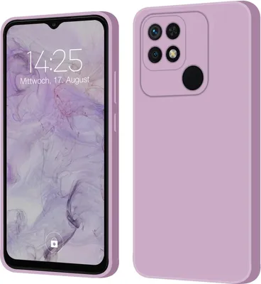 Produktbild von Hülle für Xiaomi Redmi 10C Case Cover Bumper Silikon Softgrip Schutzhülle Farbe: Lila