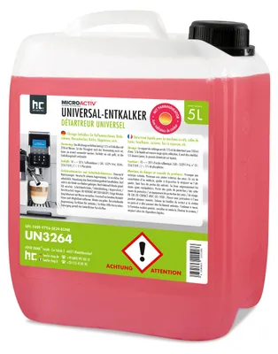 Produktbild von 1x5 L Microactiv® Universal Entkalker mit Farbindikator für Kaffeemaschinen und Kaffeevollautomaten