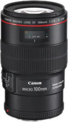 Produktbild von Canon EF 100mm f/2.8L Macro IS USM, Makroobjektiv, 15/12, Bildstabilisator, Canon EF, Autofokus