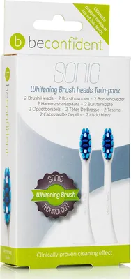 Produktbild von Beconfident Sonic Whitening Brush Heads White 2 Units