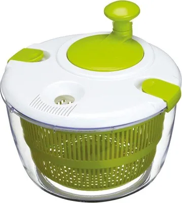 Image de Grand râpe-légumes transparent - grand, transparent - 1 - pour fruits et légumes, blanc et vert